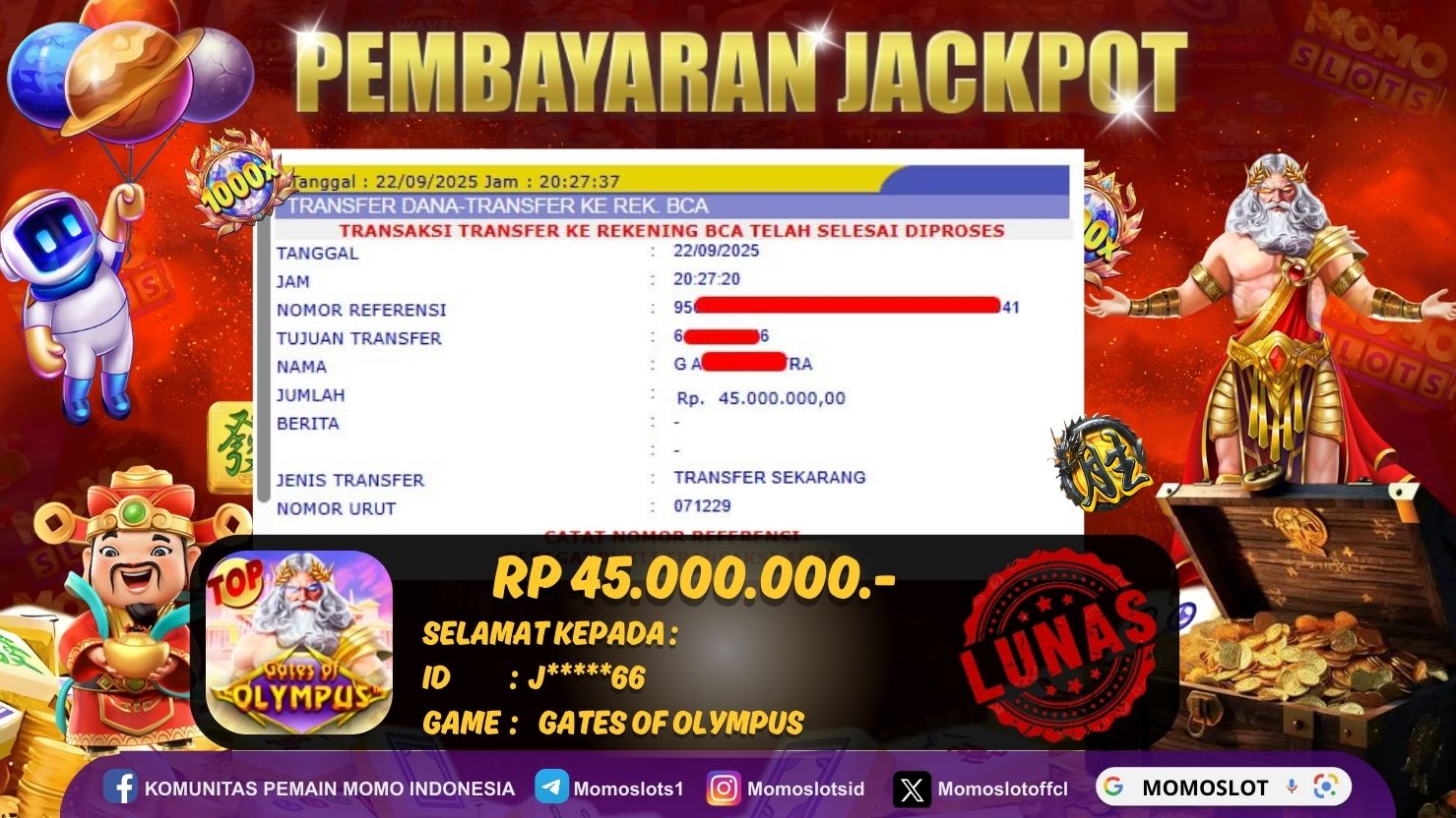 MOMOSLOTS JACKPOT SLOT GATES OF OLYMPUS